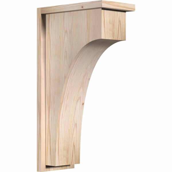 Ekena Millwork Huntington Smooth Corbel w/Backplate, Douglas Fir, 7 1/2"W x 14"D x 26"H COR08X14X26HUN01SDF - main
